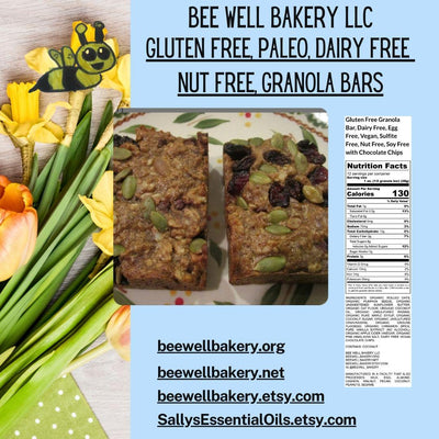 Premium Gluten Free Granola Bars - Vegan & Nut Free