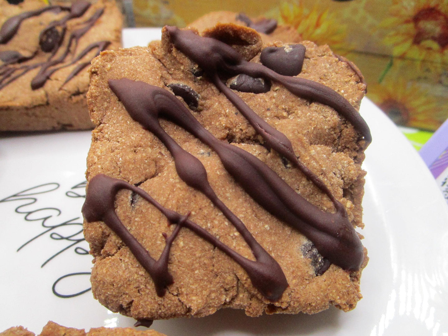 Keto Banana Chocolate Chip Brownie - Gluten Free & Vegan