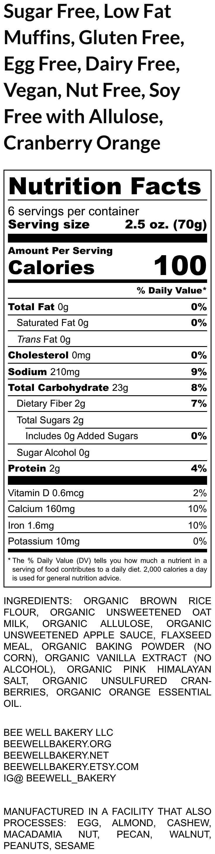 Muffins Bio Sans Sucre - Végétalien & Sans Gluten