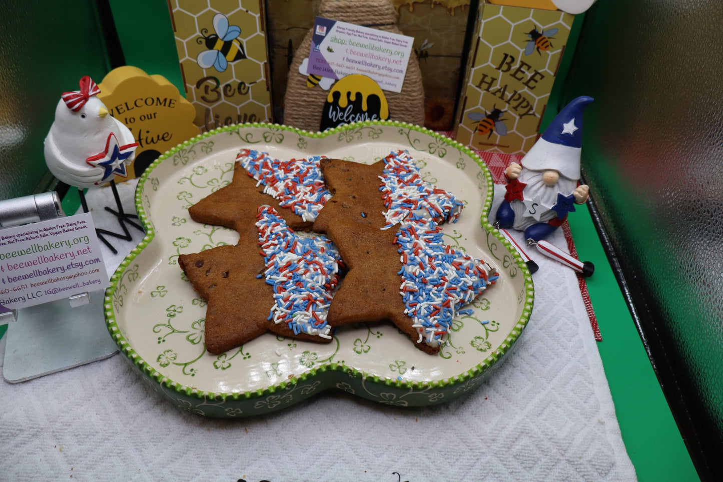 Gluten Free Chocolate Chip Star Cookies - Vegan & Allergy Friendly