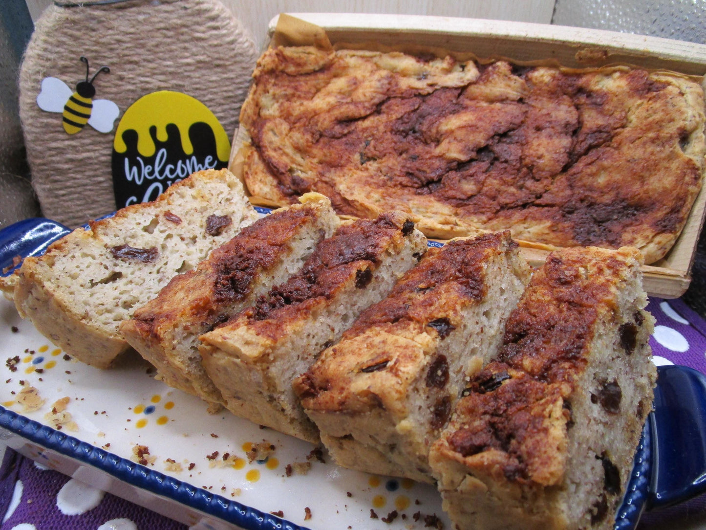 Pan de Pasas y Canela Sin Gluten - Vegano y Amigable con Alérgenos