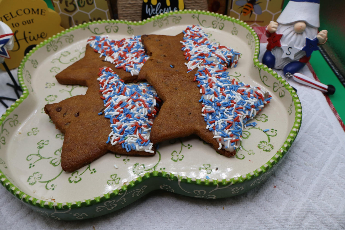 Gluten Free Chocolate Chip Star Cookies - Vegan & Allergy Friendly