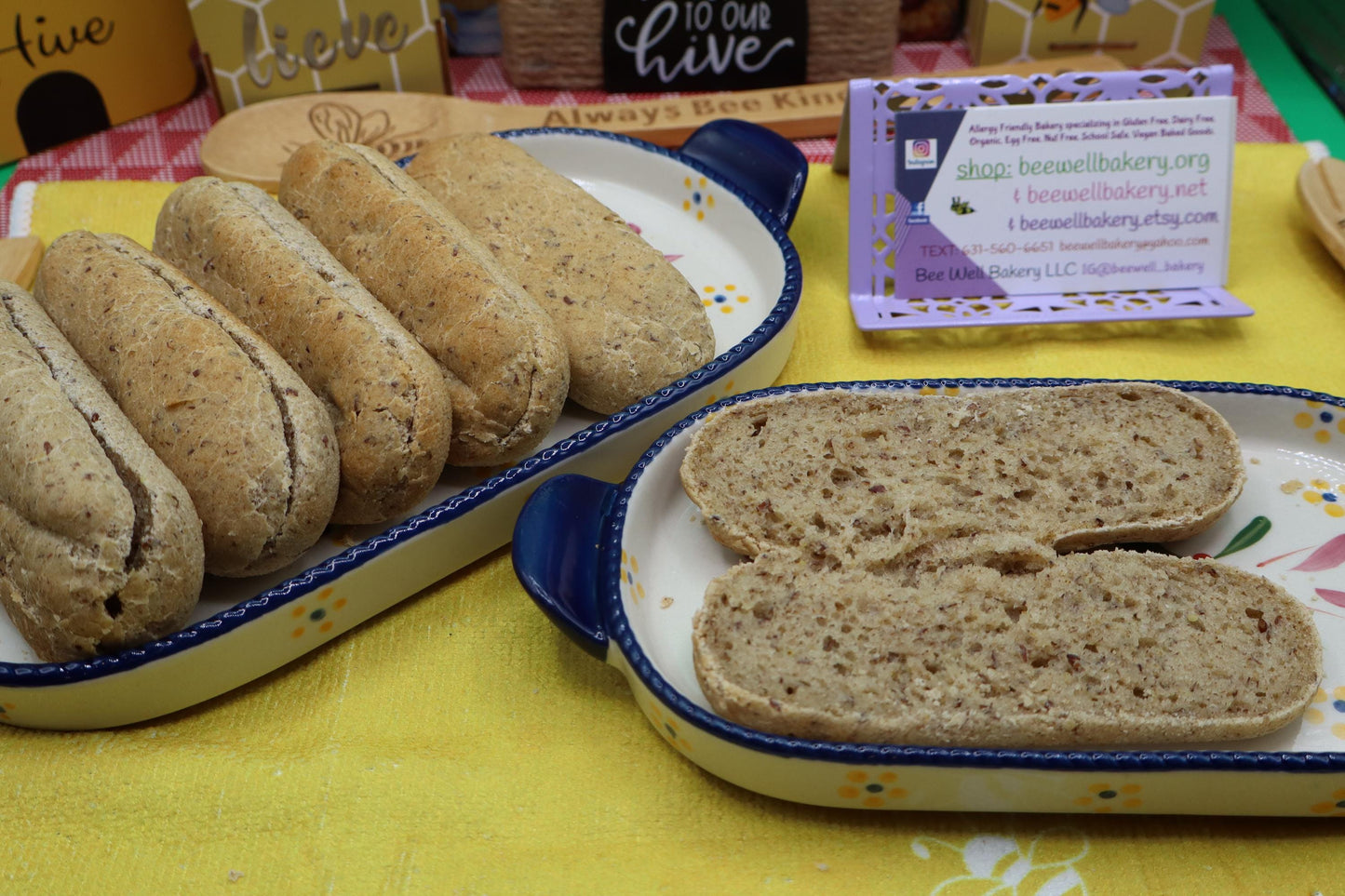 Rollos de Hot Dog Sin Grano - Vegano y Amigable con Alergias