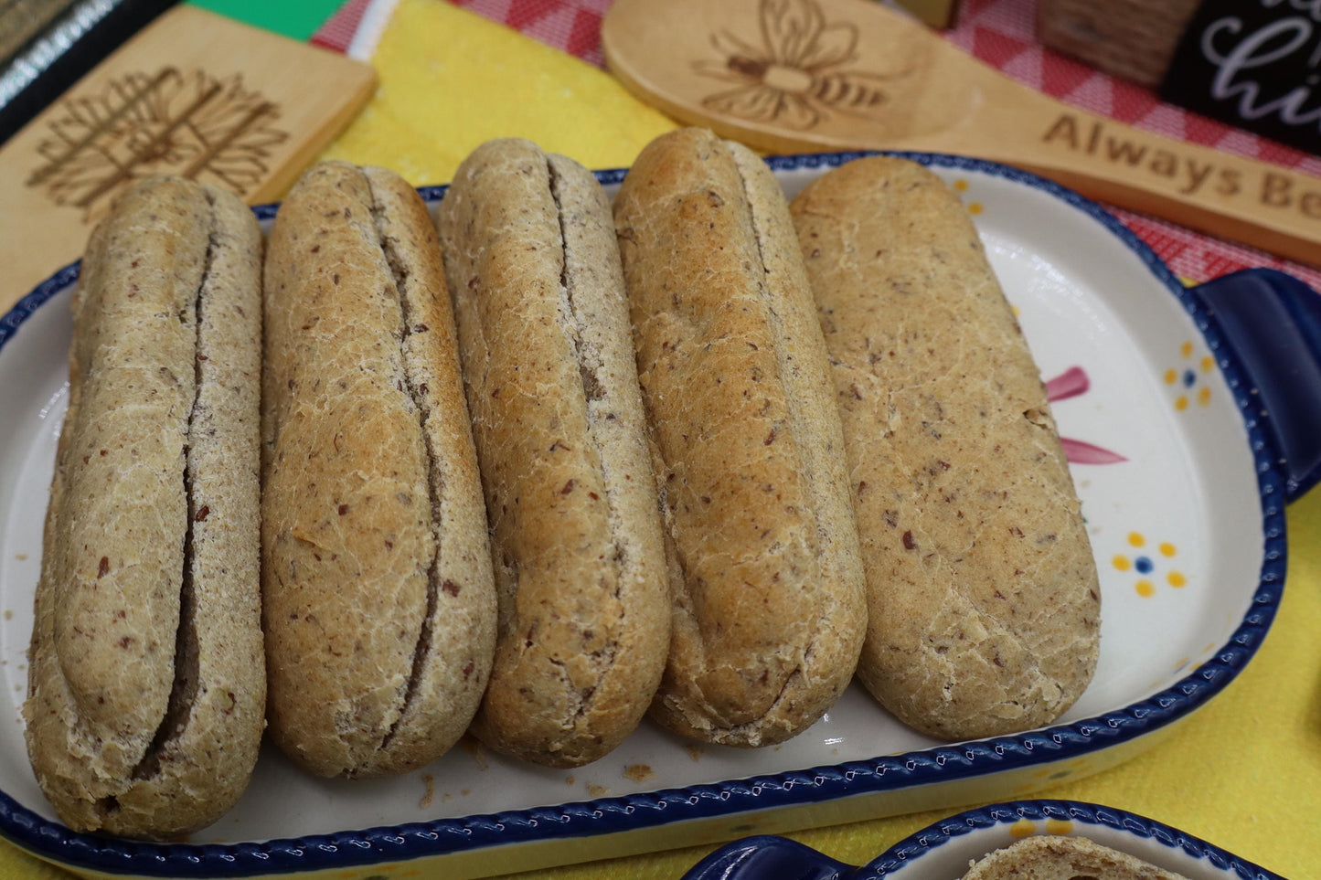 Rollos de Hot Dog Sin Grano - Vegano y Amigable con Alergias