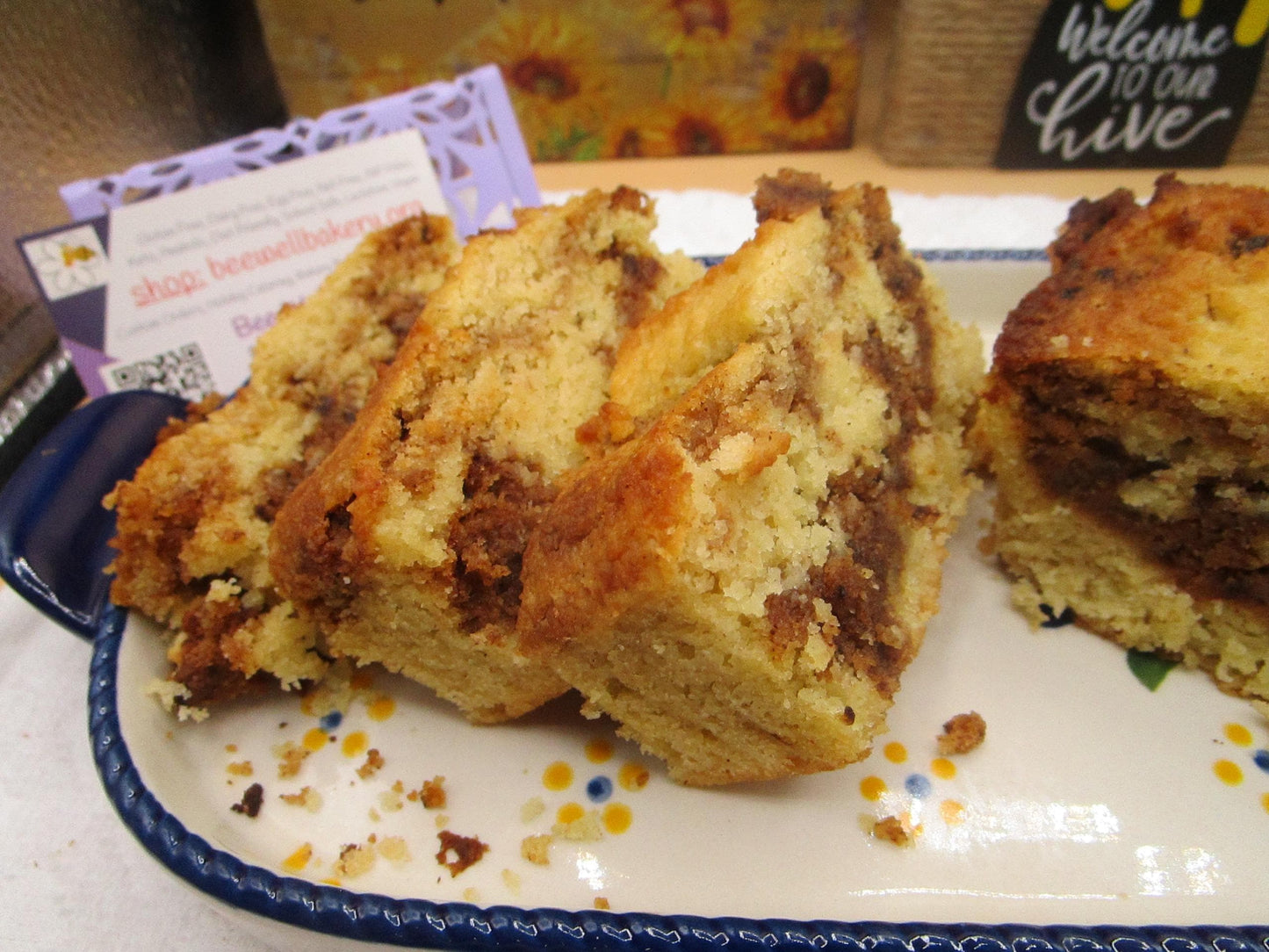 Pastel de Desmenuzado de Café con Canela y Alto en Proteínas - Sin Gluten y Bajo en Carbohidratos