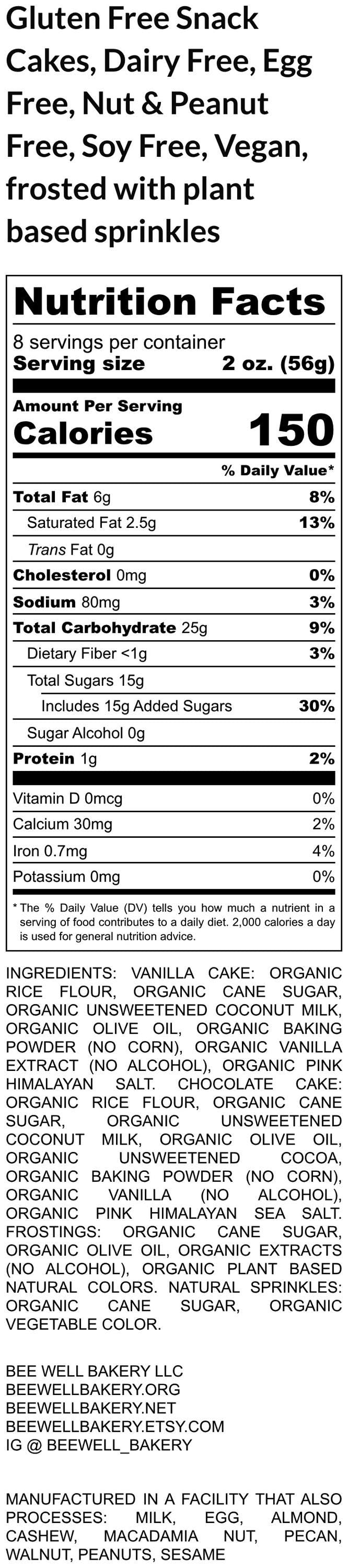 Gâteaux de collation sans allergènes et sans gluten - Végétalien et sans produits laitiers