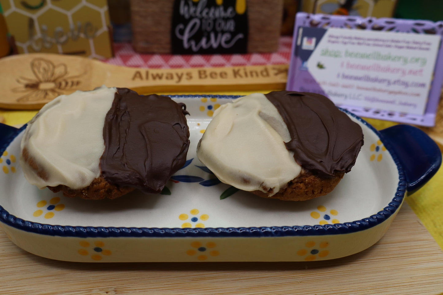 Galletas Altas en Proteínas de Chocolate Blanco y Negro - Veganas y Sin Gluten
