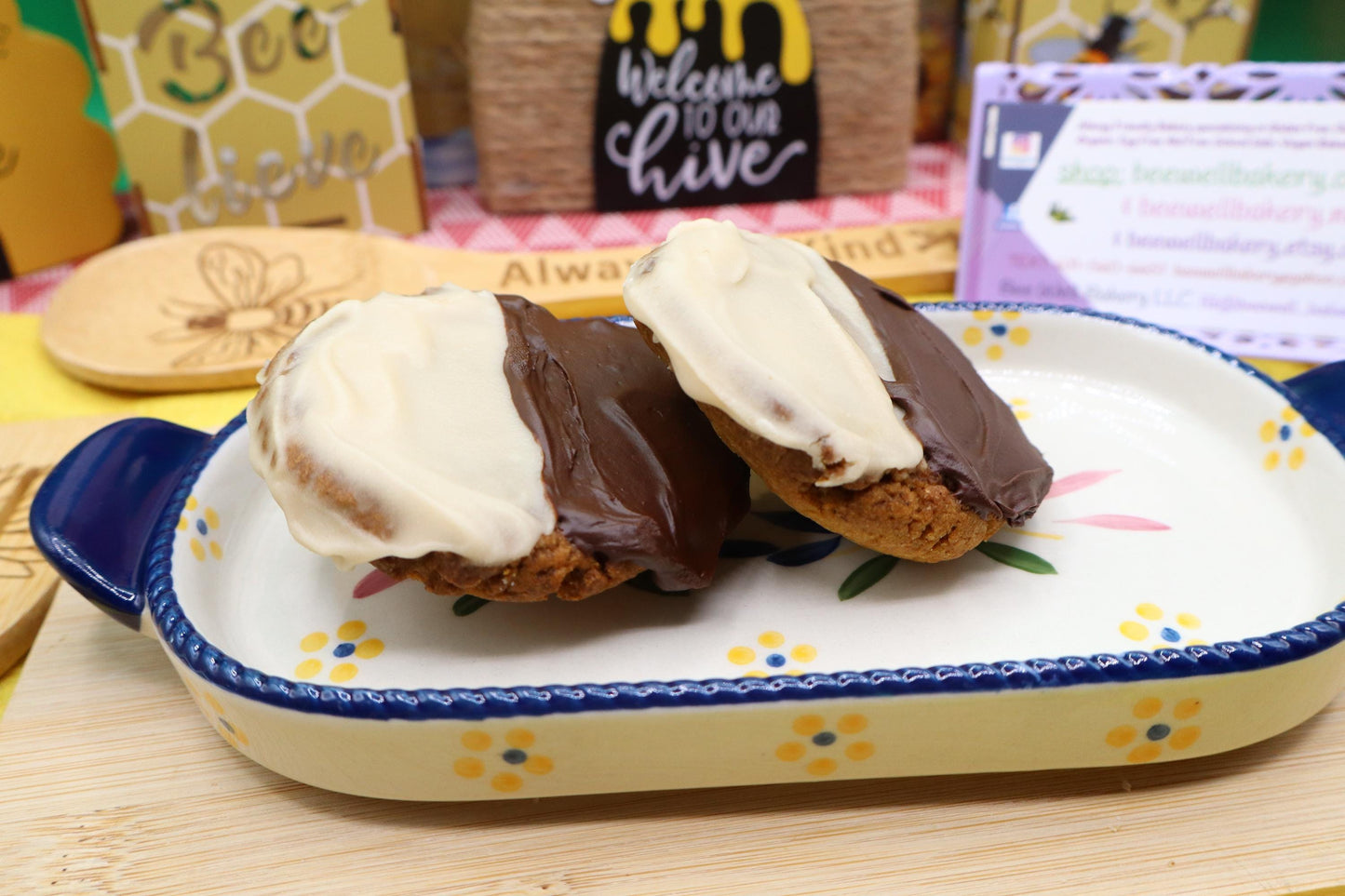 Galletas Altas en Proteínas de Chocolate Blanco y Negro - Veganas y Sin Gluten