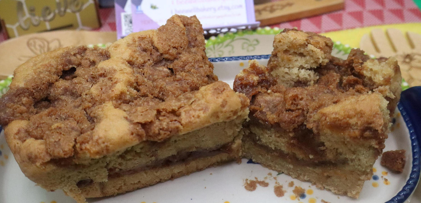 Gluten Free Sourdough Coffee Crumb Cake - Vegan & Nut Free