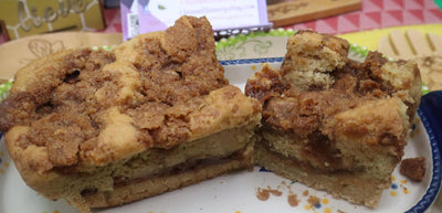 Gluten Free Sourdough Coffee Crumb Cake - Vegan & Nut Free