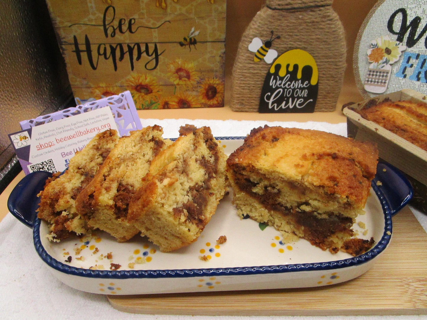 Pastel de Desmenuzado de Café con Canela y Alto en Proteínas - Sin Gluten y Bajo en Carbohidratos