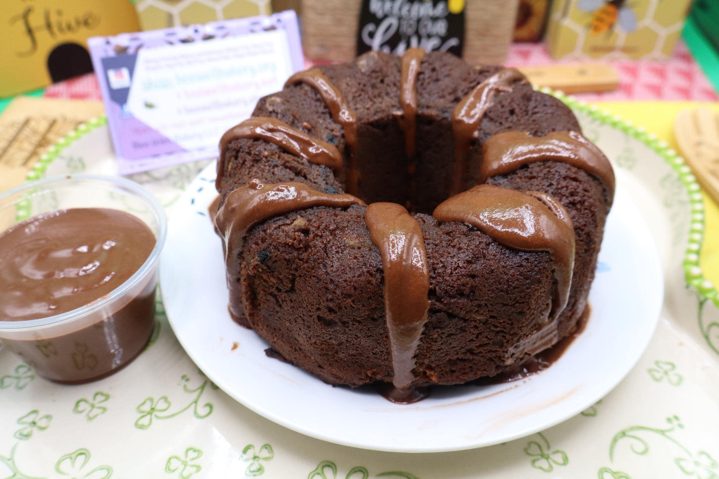 Premium Chocolate Zucchini Bundt Cake - Gluten Free & Low Carb