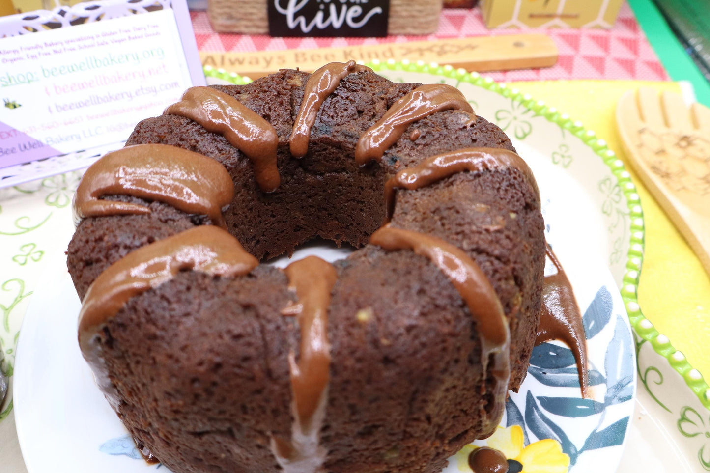 Premium Chocolate Zucchini Bundt Cake - Gluten Free & Low Carb