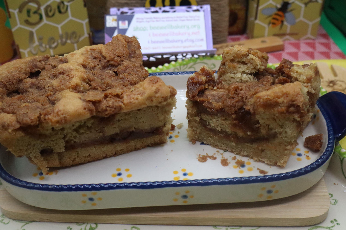 Gluten Free Sourdough Coffee Crumb Cake - Vegan & Nut Free