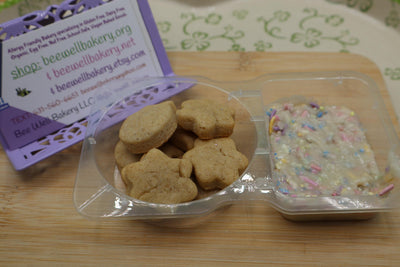 Galletas de Cumpleaños Veganas Dunk a Roo's con Glaseado