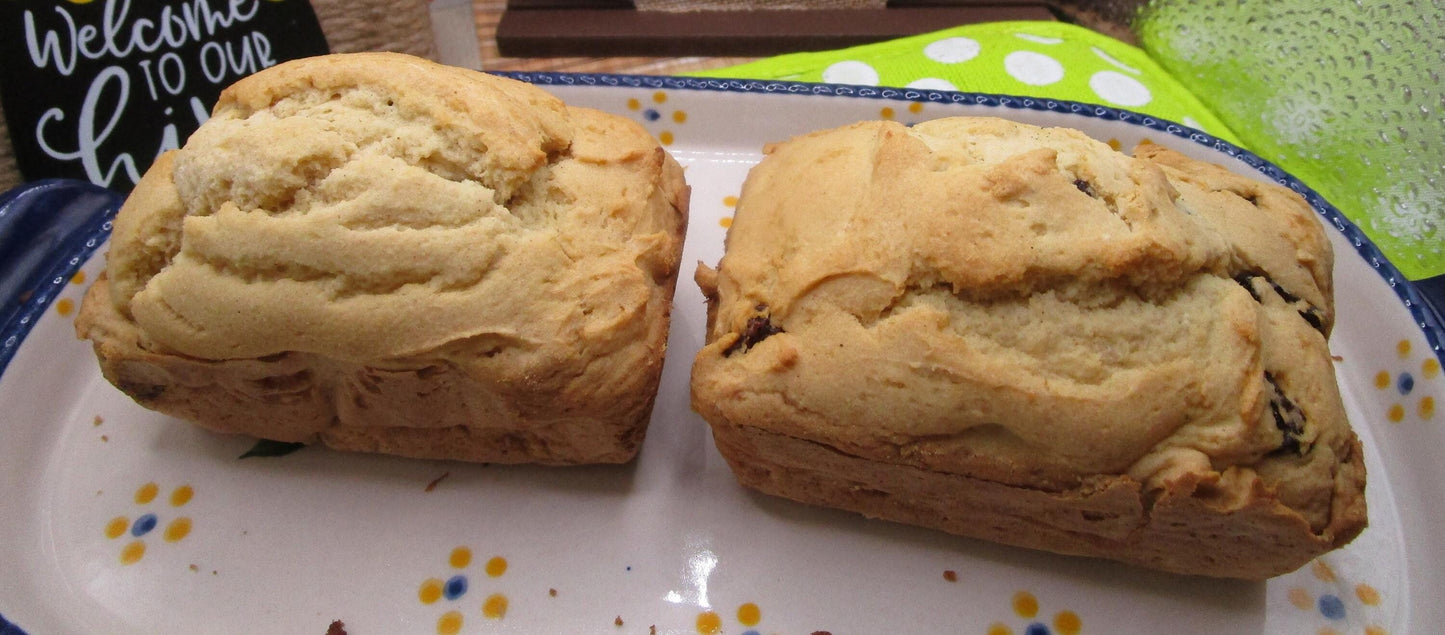 Pain Biscuit à la Cannelle et Raisins Secs Sans Sucre - Végétalien et Sans Gluten