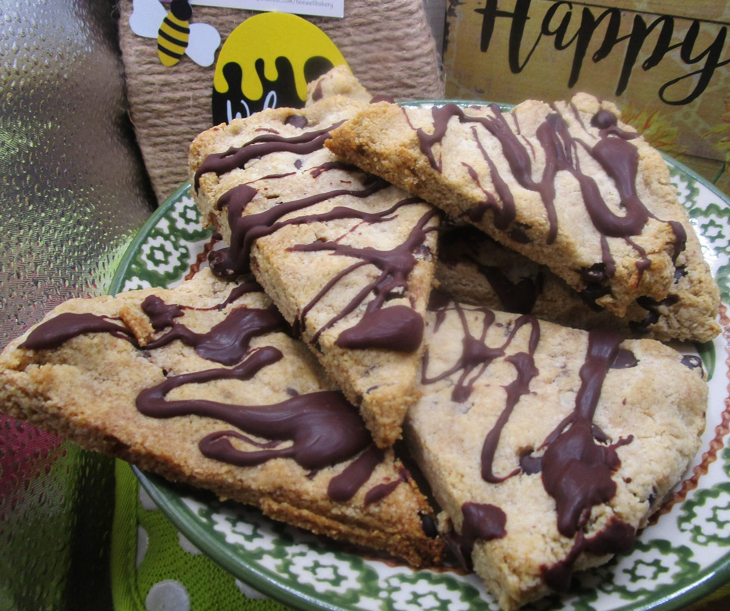 Scones Keto Gourmet à la Banane et aux Pépites de Chocolat - Végétalien et Sans Gluten