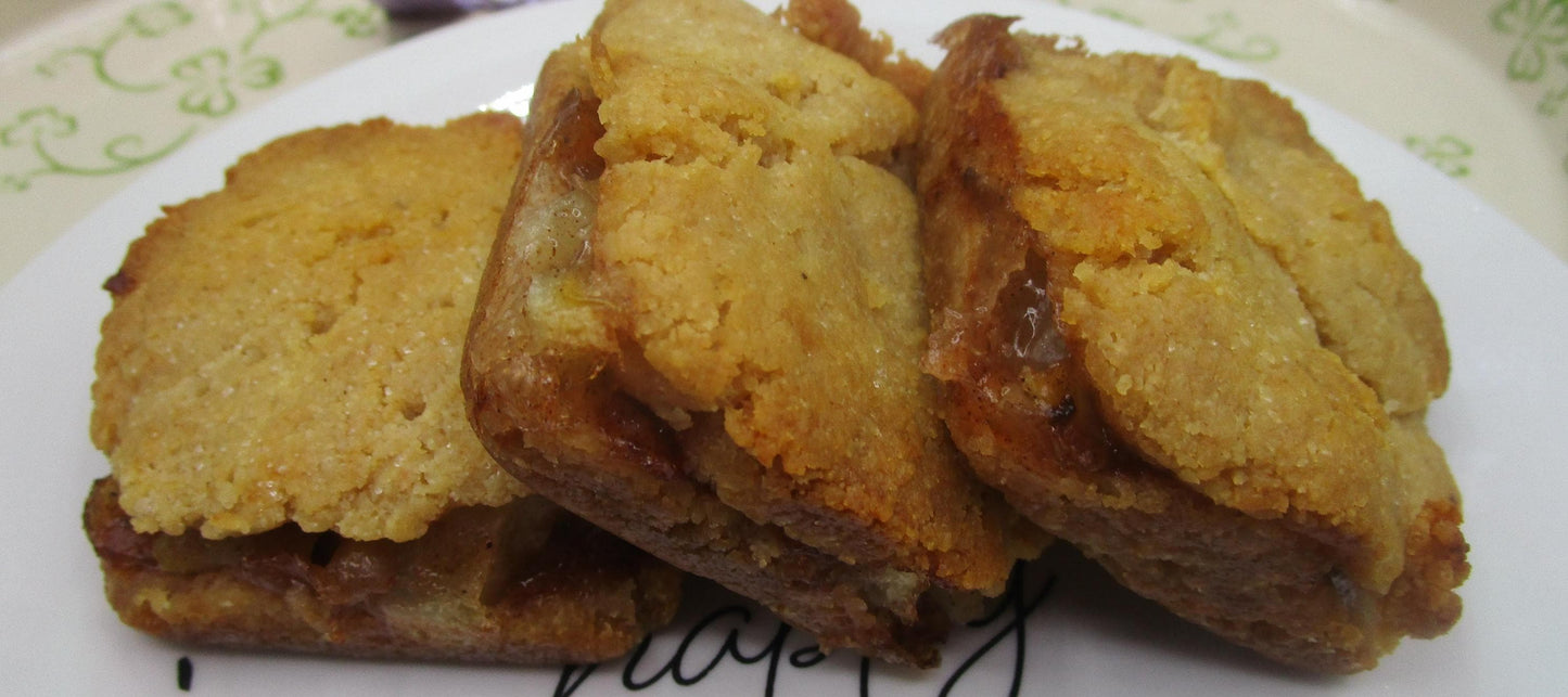 Carrés de tarte aux pommes sans sucre - Vegan, sans gluten, friandises faibles en glucides