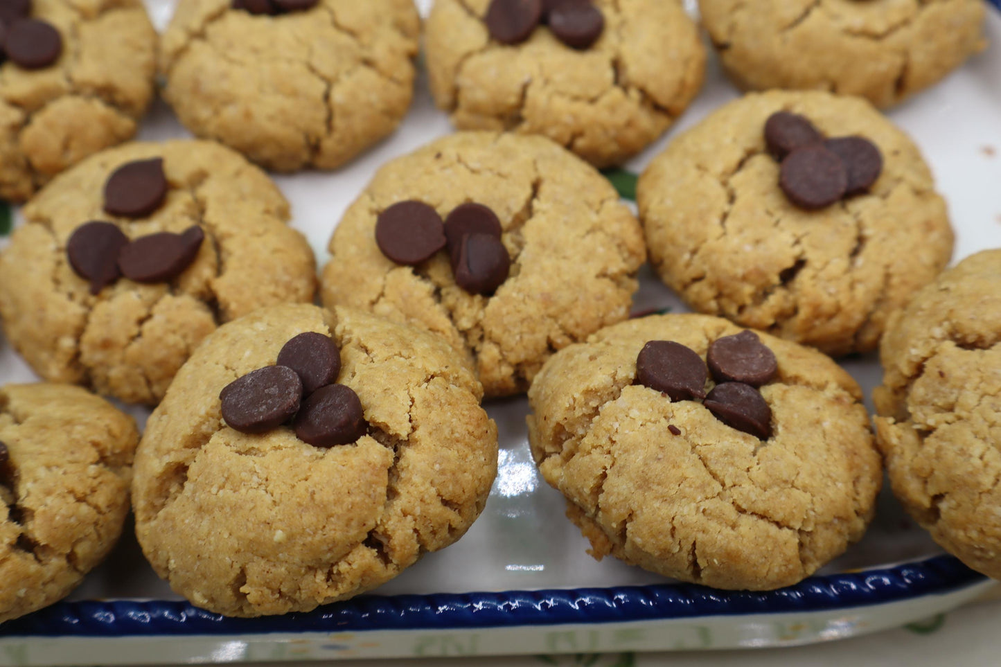 Galletas de mantequilla de maní alto en proteínas - Sin azúcar y sin gluten