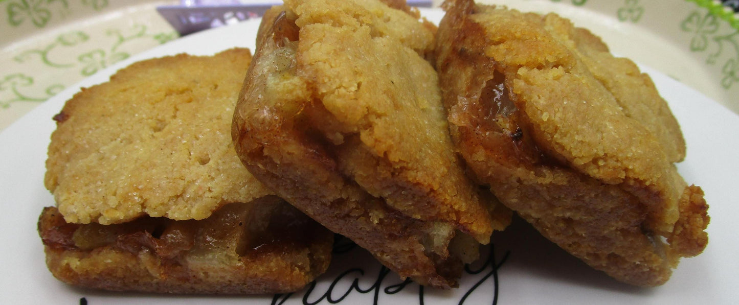 Carrés de tarte aux pommes sans sucre - Vegan, sans gluten, friandises faibles en glucides