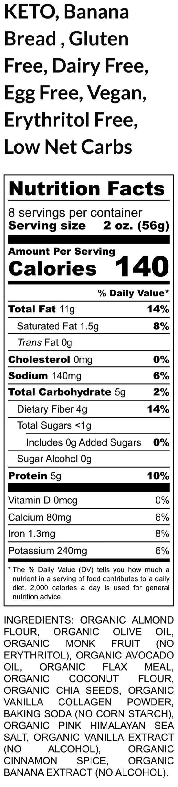 Pain aux bananes keto sans culpabilité - Végétalien et sans gluten