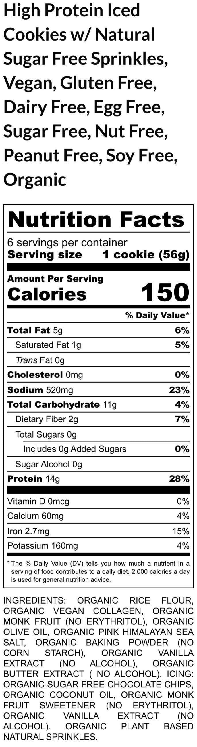 Galletas Heladas Premium Altas en Proteínas - Veganas y Sin Gluten
