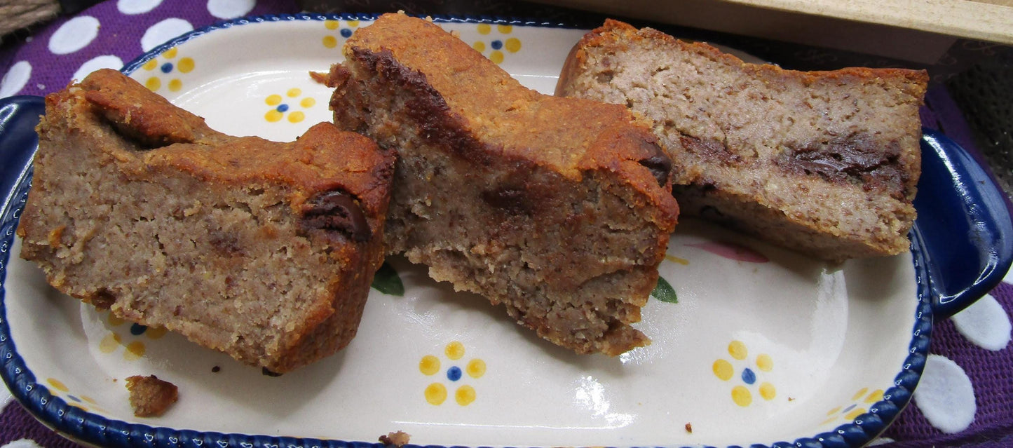 Pan de Plátano con Chips de Mocha y Proteína - Sin Gluten y Vegano
