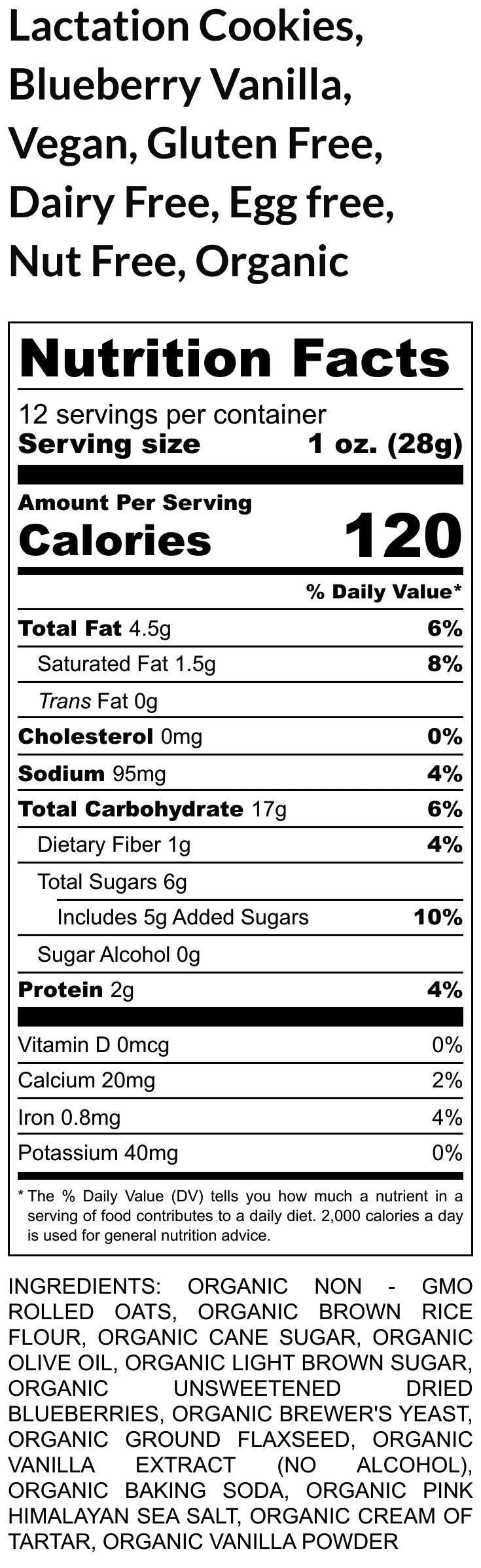 Cookies de lactation véganes premium - Sans gluten et sans produits laitiers