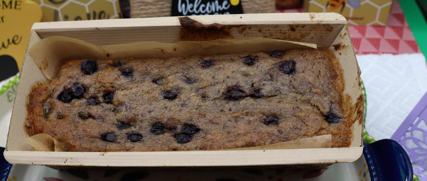 Pain à la banane et aux bleuets sans gluten - Végétalien et sans allergènes