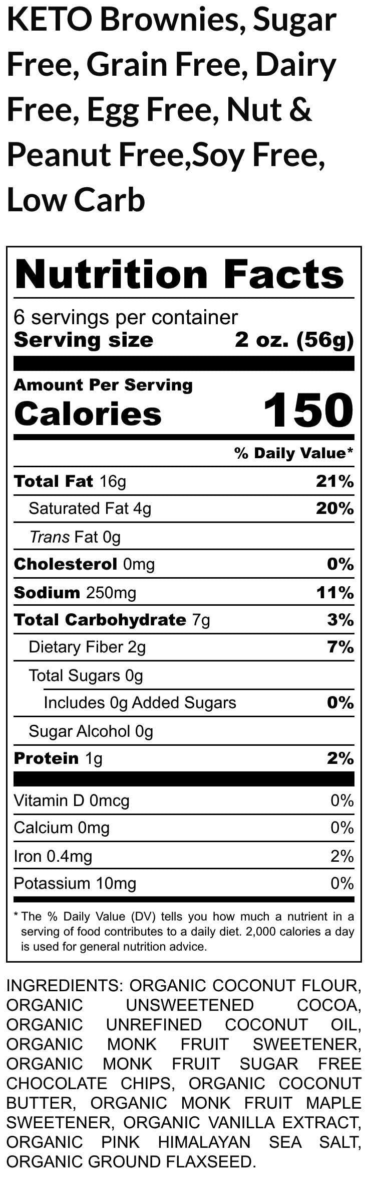 Brownie KETO Premium aux Noix de Macadamia - Sans Gluten et Végétalien