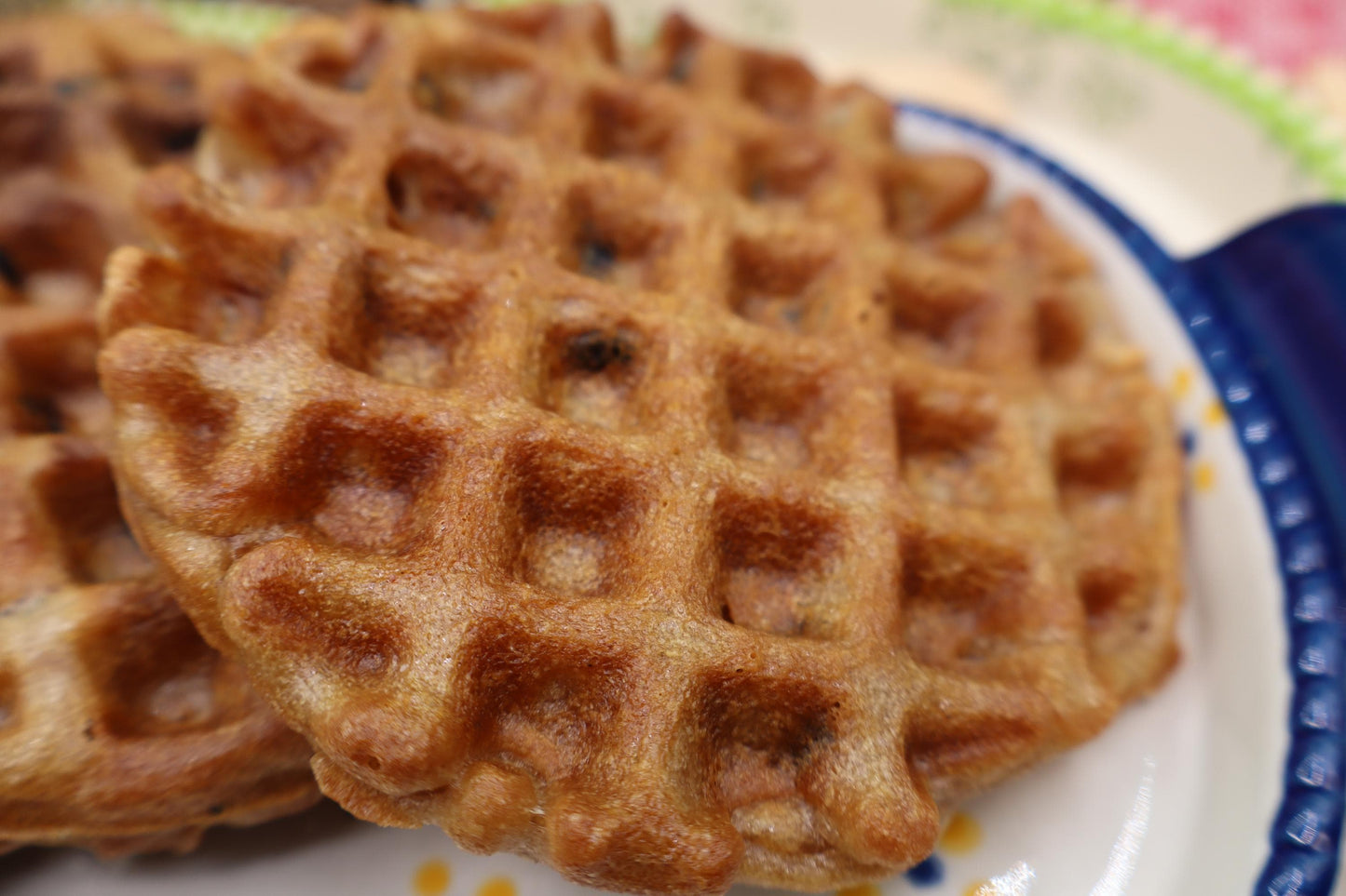 Gaufres aux cerises sans grain - Véganes et sans gluten