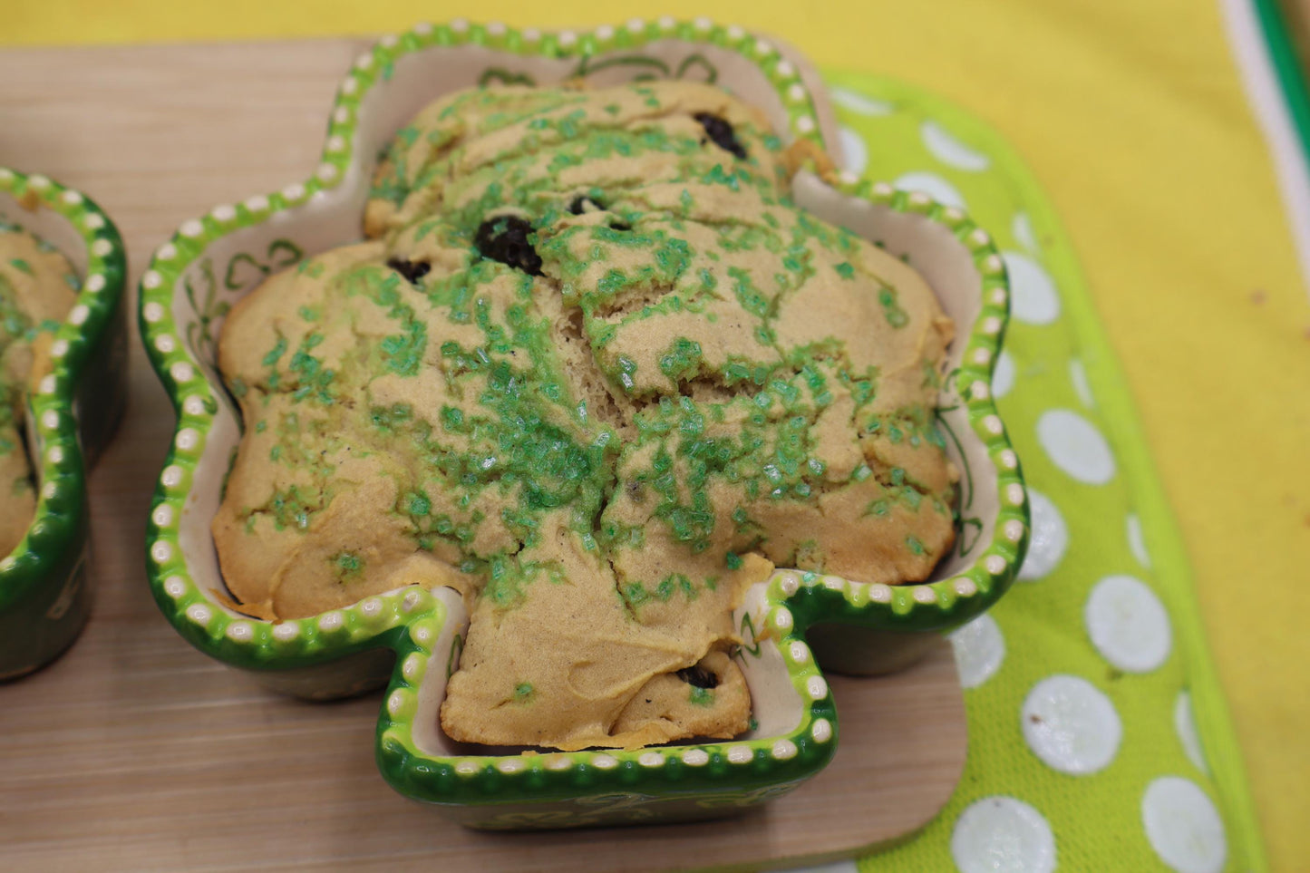 Clover-Shaped Irish Soda Bread - Gluten Free & Vegan