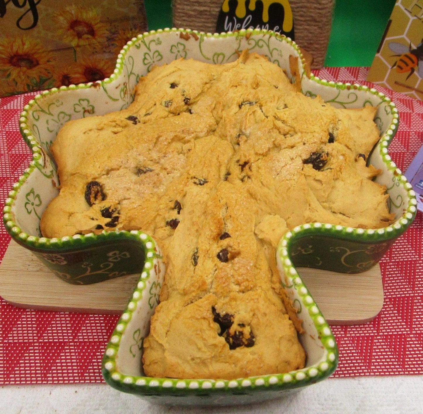 Clover-Shaped Irish Soda Bread - Gluten Free & Vegan