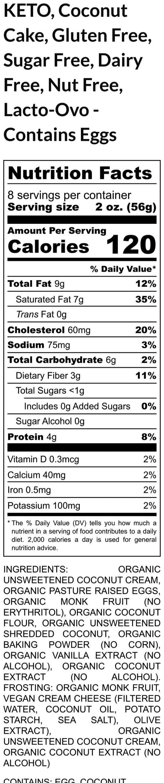 Gâteau Coco Keto - Sans Gluten et Adapté aux Allergies