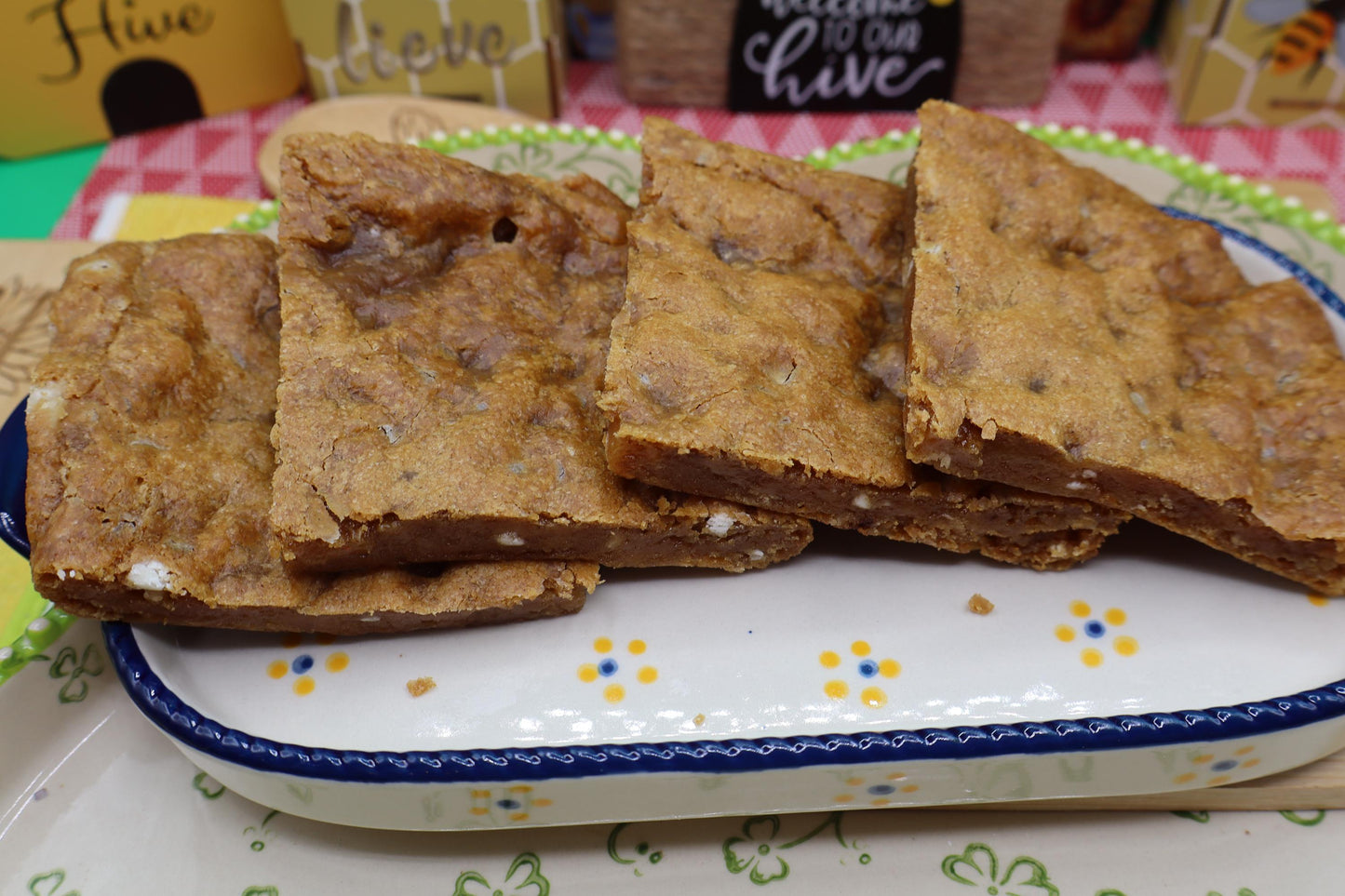 Allergy-Friendly Gluten Free Blondie Bar - Vegan Treat