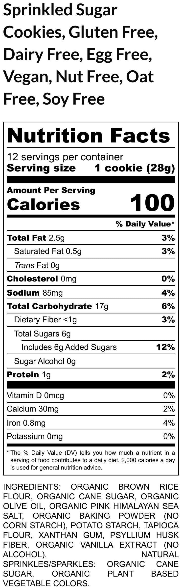 Biscuits Sucre Sans Gluten Premium - Végétalien et Amical pour les Allergènes