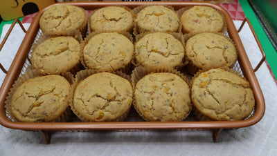 Muffin de Maíz Salado Alto en Proteínas - Sin Gluten y Vegano