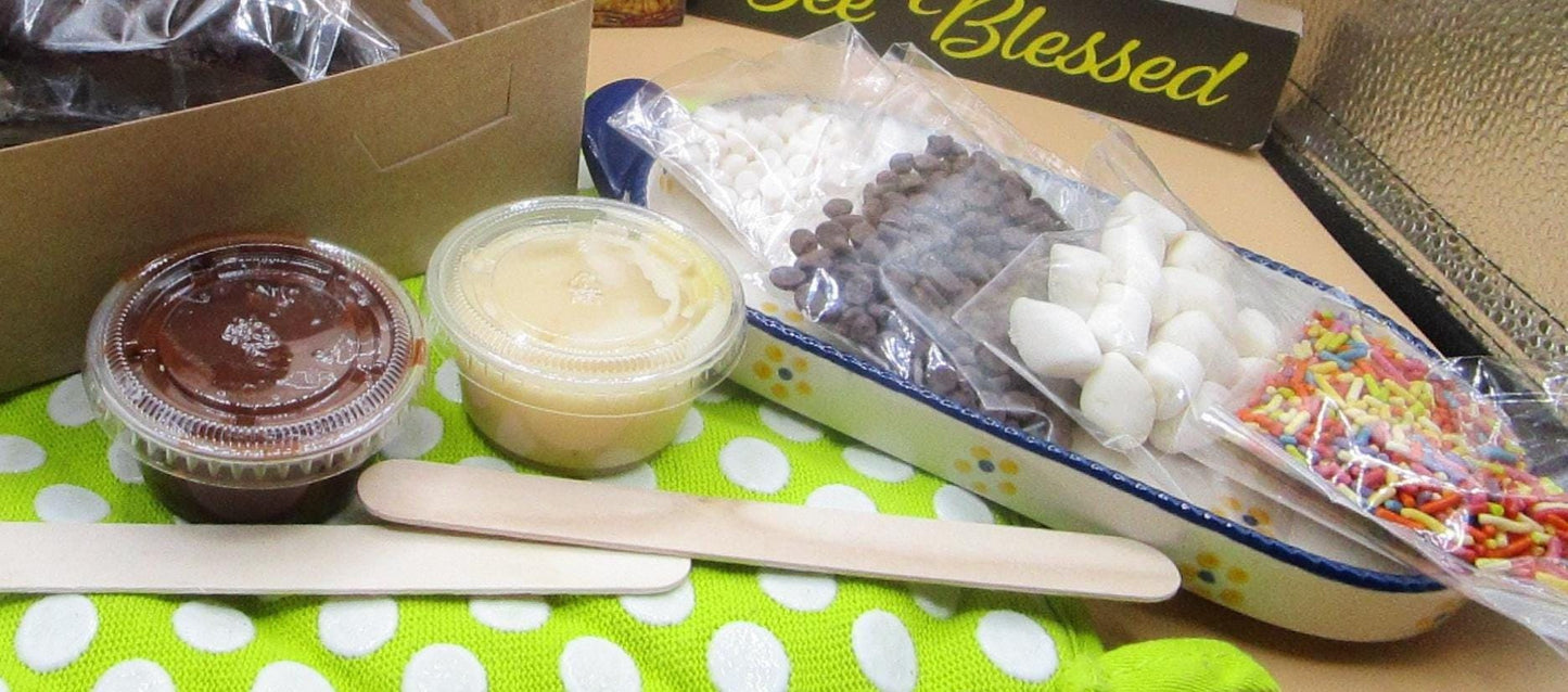 Kit de décoration de brownie S'mores sans gluten - Végétalien et sans allergènes