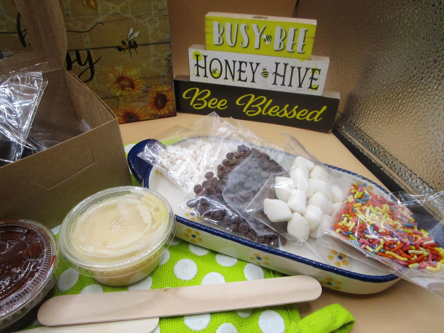 Kit de décoration de brownie S'mores sans gluten - Végétalien et sans allergènes