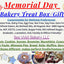 Échantillon de boîte de pâtisserie pour le Memorial Day - Options sans gluten et véganes