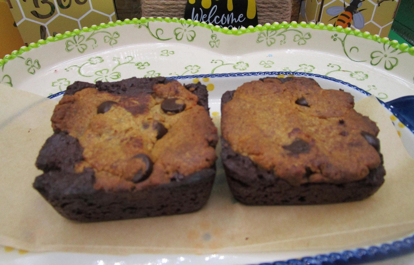 Premium Vegan Brookie Brownie - Gluten Free & Low Calorie Dessert Bar