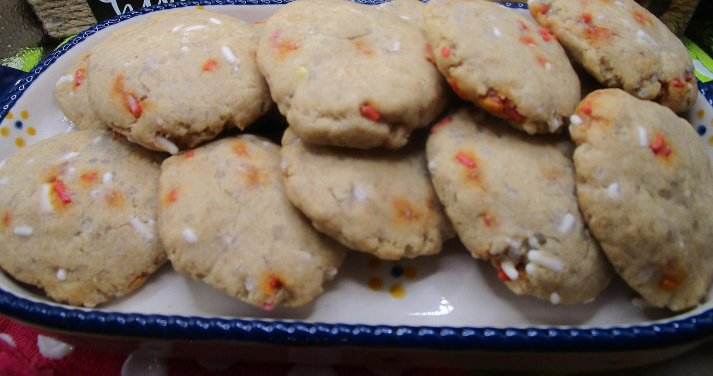 Biscuits Sucre Sans Gluten Rouge Blanc et Bleu - Végétalien et Amical pour les Allergies