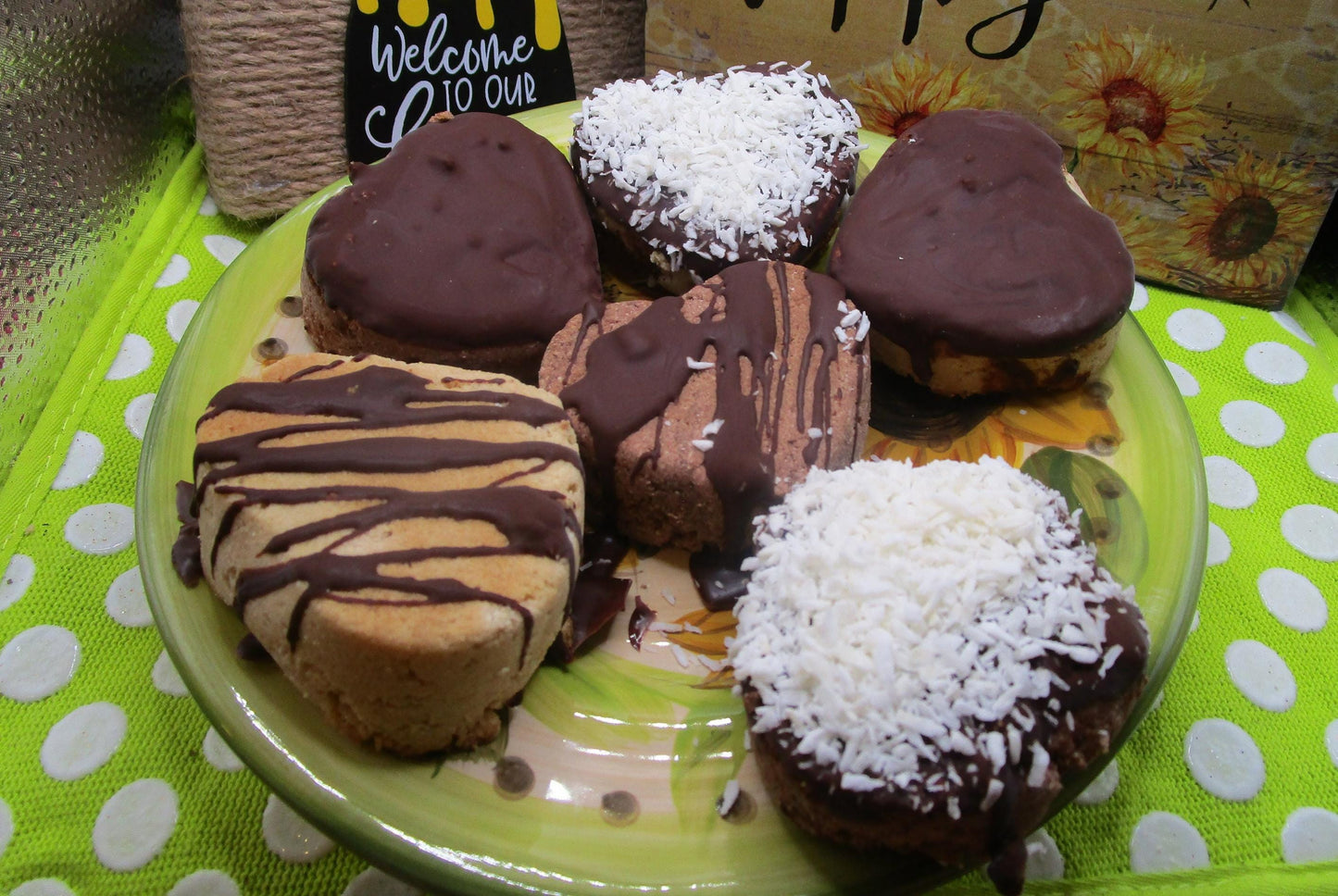 Biscuits en forme de cœur Keto - Treats sans gluten et véganes