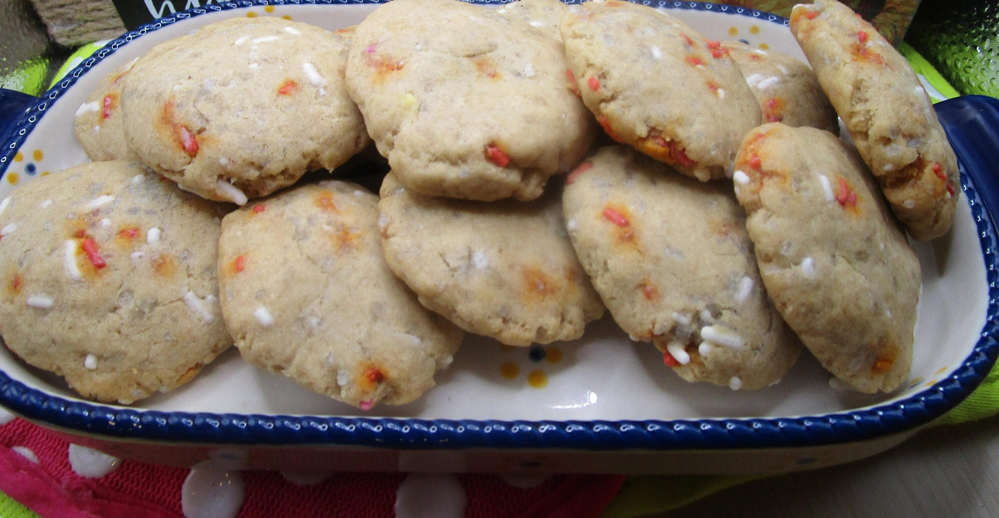 Biscuits Sucre Sans Gluten Rouge Blanc et Bleu - Végétalien et Amical pour les Allergies