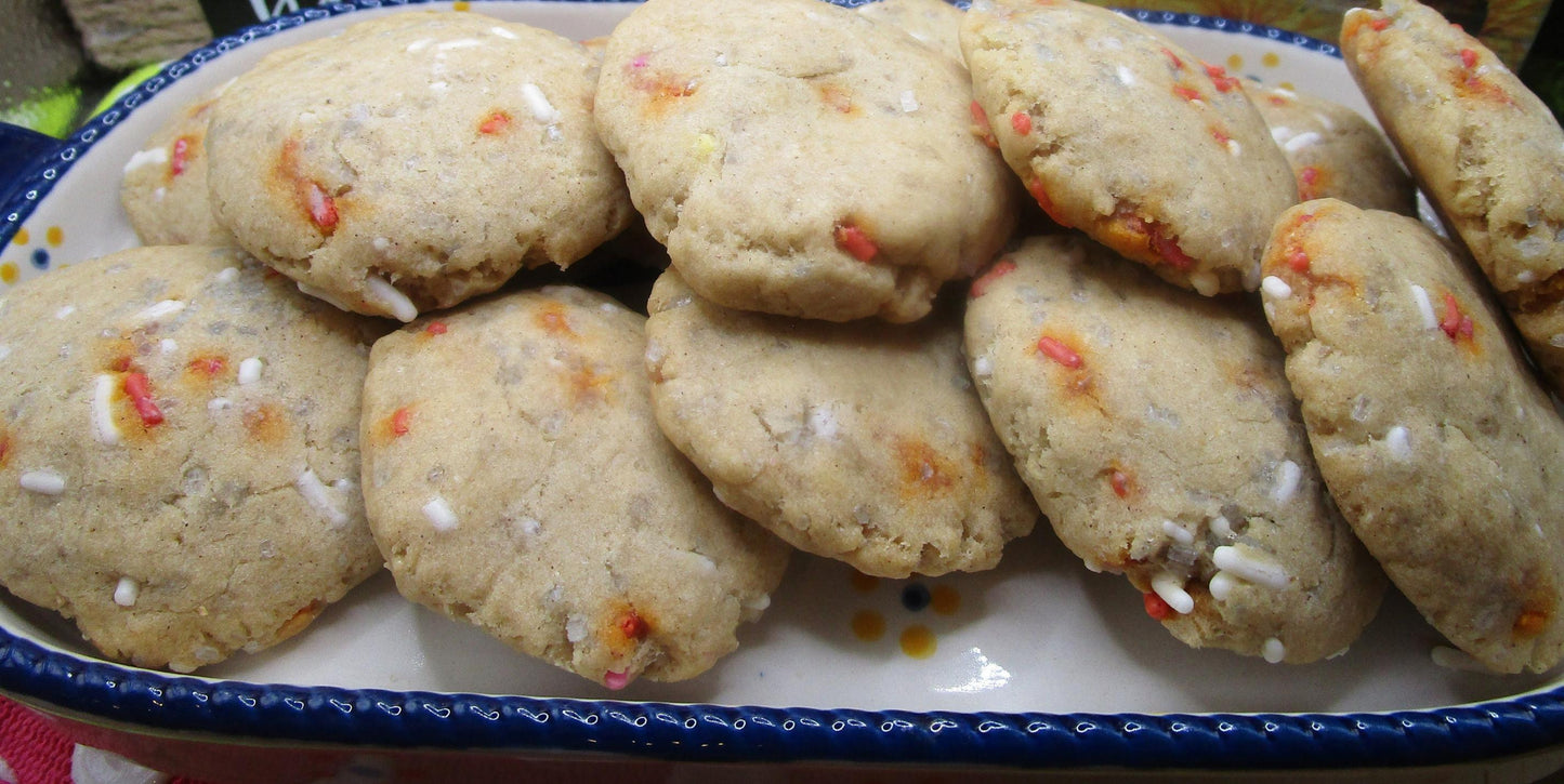 Biscuits Sucre Sans Gluten Rouge Blanc et Bleu - Végétalien et Amical pour les Allergies