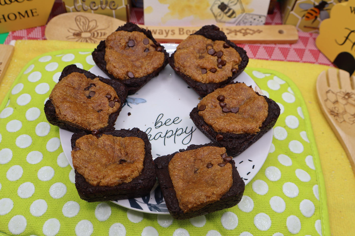 Brownies Brookie Sans Gluten - Barres Desserts Végétaliennes et Respectueuses des Allergies