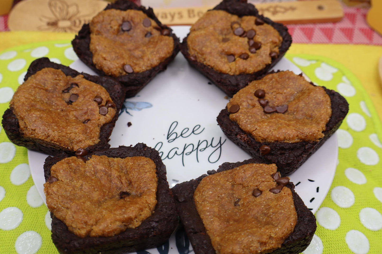 Brownies Brookie Sans Gluten - Barres Desserts Végétaliennes et Respectueuses des Allergies