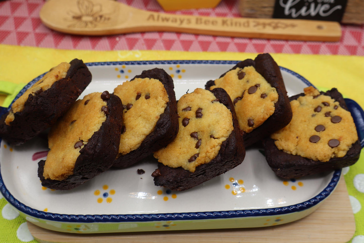 Premium Vegan Brookie Brownie - Gluten Free & Low Calorie Dessert Bar