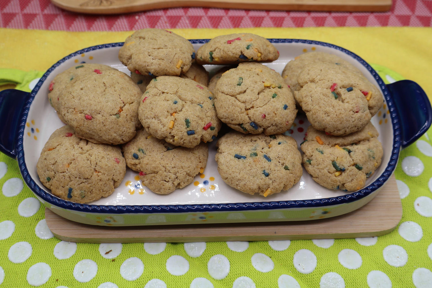 Biscuits Sucre Sans Gluten Rouge Blanc et Bleu - Végétalien et Amical pour les Allergies