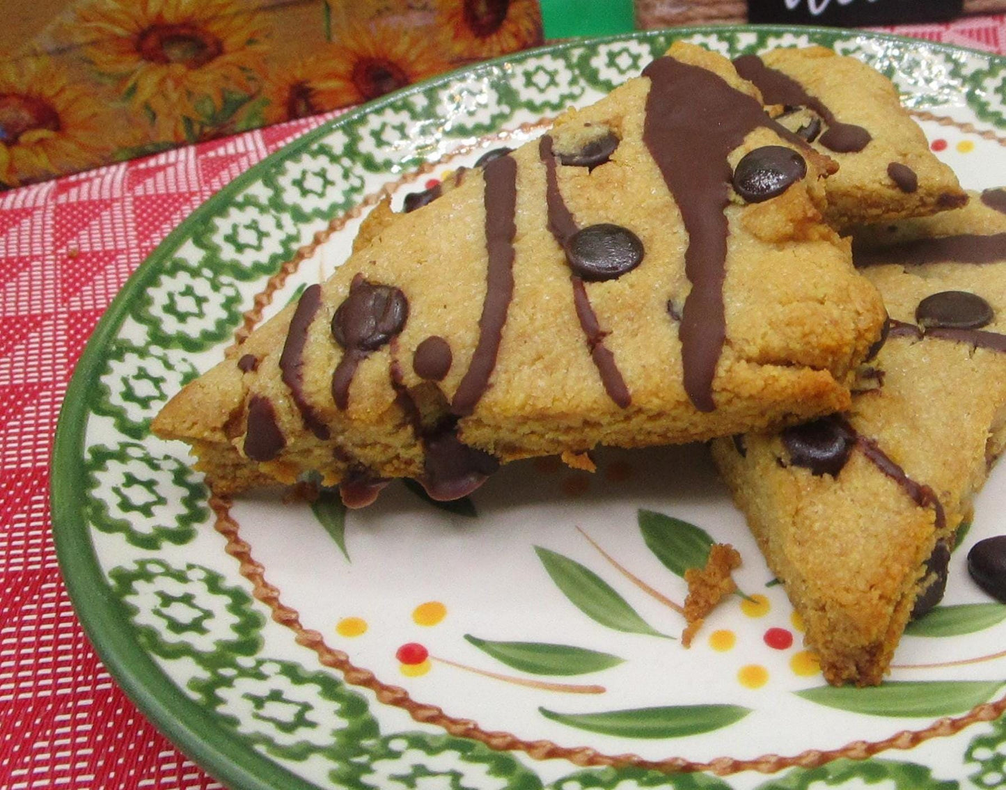 Gourmet Chocolate Chip Keto Scones - Gluten Free & Vegan